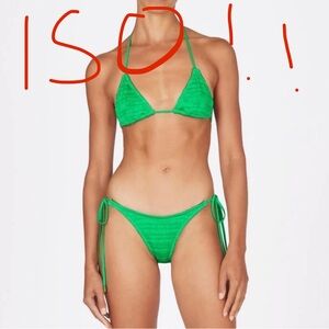 ISO!! Triangl Swimwear Vibrant Green Bikini Set